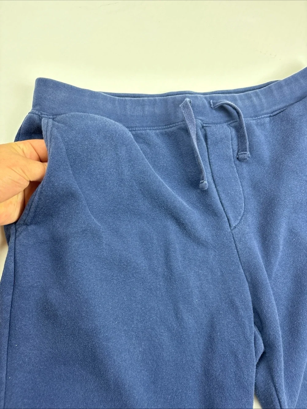 Polo Ralph Lauren Men Large Sweatshorts Blue Bear Embroidered Elastic Waist